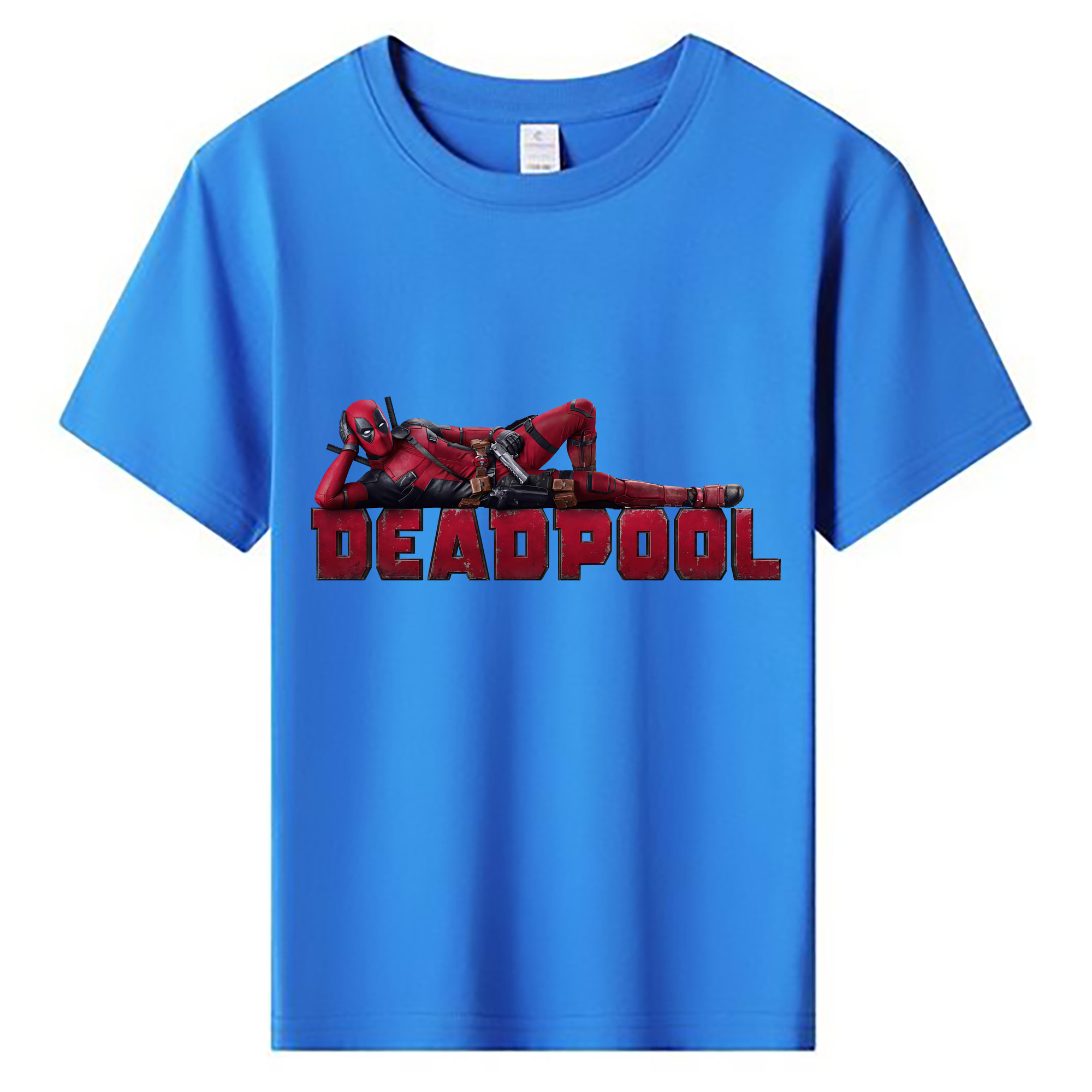 （画像用） Deadpool デッドプール 綿100％キッズTシャツ（フロントプリント）